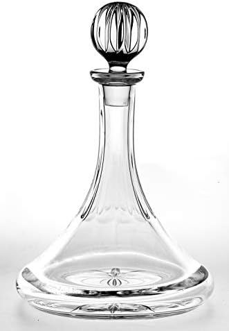 Crystal Ships Decanter - Ship Captains Decanter - 32 oz. - With Stopper - Cut Crystal - Made in Europe - By Barski