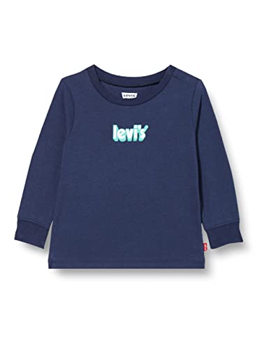 Levi'S Kids Long Sleeve Cozy Tee Shirt Bébé Garçon Naval Academy 9 Mois Cover