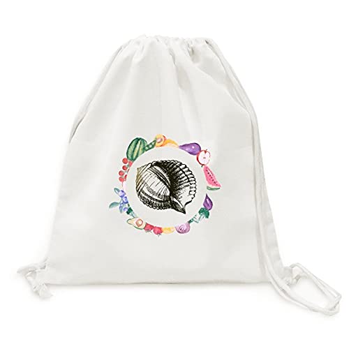 Sac en tissu pliable la vie marine avec illustration artistique