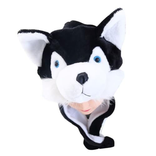 ORFOFE Funny Cartoon Animal Hat for Black Adorable Role Play Accessory for Boys and Cozy and Fun Hat for Dress Up and Playtime