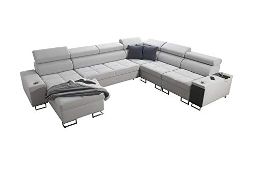 all4all Ecksofa mit Schlaffunktion Margo VIII Wohnlandschaft XXL Big Sofa...