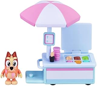 Bluey Bingo's Ice Cream Vehicle Playset with Official Collectable Bingo 2.5-3 inch Character Action Figure with her Ice Cream Cart
