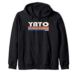 Retro Vintage 70s 80s Style Yato, Japan Zip Hoodie