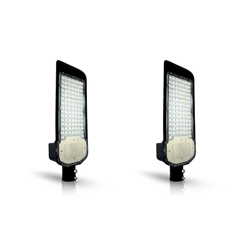 Image of D'Mak LED Street Light White Focus With Lens Waterproof IP65 for Outdoor Purposes (Pack Of 2, 100W LED Street Light,Aluminium)