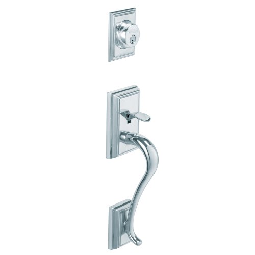 Schlage F58 ADD 625 Addison Exterior Handleset with Deadbolt, Bright Chrome (Exterior Half Only) - image 1