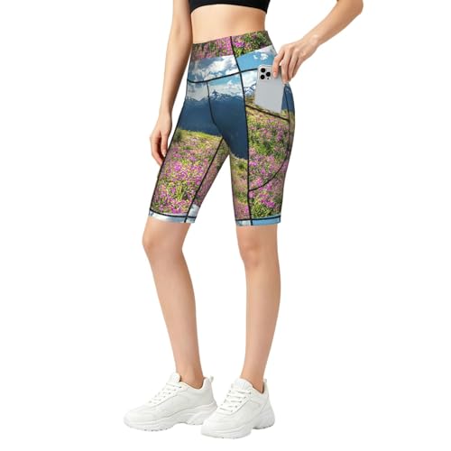 Short de yoga taille haute contrôle du ventre pour la gym