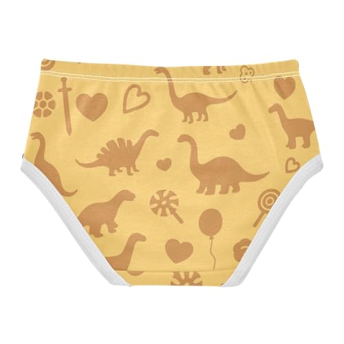 Girls' Underwear Dinosaur Dino Toddle Brief Panties 2-8 Years 203006962