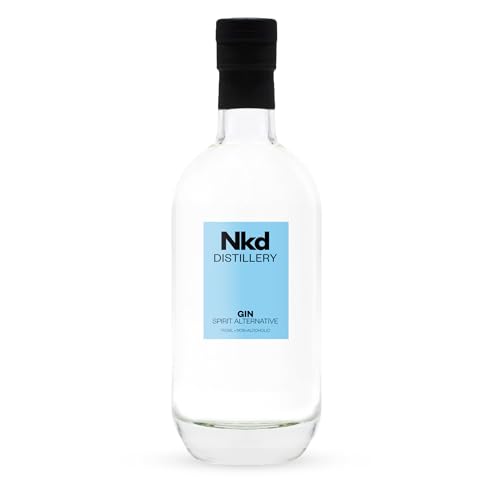 Nkd Gin Non-Alcoholic Spirit – Zero-Proof Gin Alternative | Juniper, Coriander & Lime Peel Botanicals | Distilled from Real Gin for Cocktails & Mocktails | Perfect 1:1 Gin Replacement | 750ml