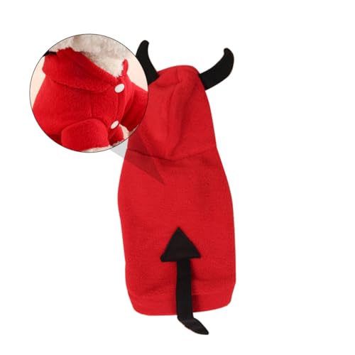 Disfraz devil para perro tamaño S miniatura 4