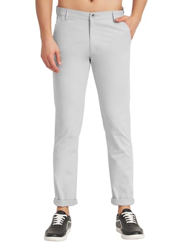 Image of KARGEENS Men Kargeens Men's Cotton Slim Fit Casual Chinos Trousers for Men Stylish