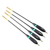 Photo Gallery gettimore 4 galleggianti da pesca, accessori per attrezzatura da pesca, galleggianti verticali in legno di balsa con testa in rame, per pesca con la pesca, regolazione versatile della profondità Photo Gallery gettimore 4 galleggianti da pesca, accessori per attrezzatura da pesca, galleggianti verticali in legno di balsa con testa in rame, per pesca con la pesca, regolazione versatile della profondità