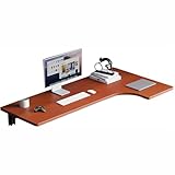 Escritorio esquinero en forma de L montado en la pared, mesa esquinera para oficina en casa, escritorio flotante para computadora portátil, plegable, adecuado para Teak 100X60X40cm(39.3X23.6X15.7in)