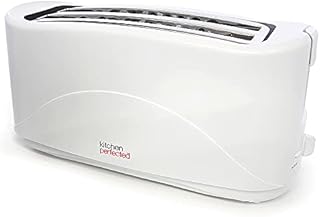 KitchenPerfected 4 Slice Long Slot Toaster - White - E2112WH