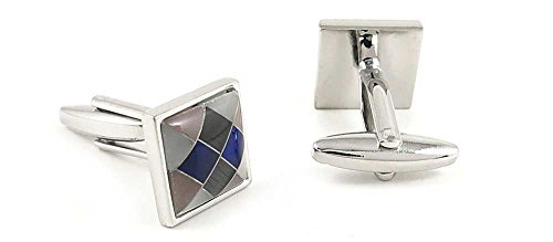 Par de mancornas cuadradas para hombre miniatura 2