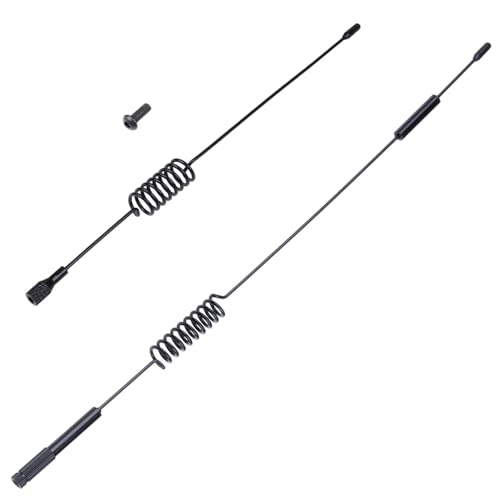 Hobbypark 2PCS Metal Decorative Antenna 7.68 & 11.4 inch for 1:10 RC Crawler Truck Axial SCX10 90046 Traxxas TRX-4 TRX4 D90 D110