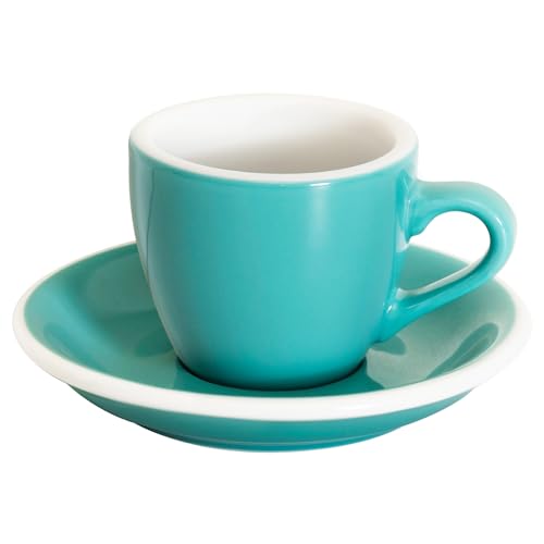 Loveramics Ceramic Espresso Cup with Saucer in Teal