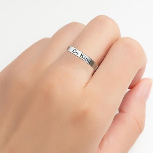Be Kind Ring, Be Kind of a Bitch Ring Be Kind... Of A Bitch Ring Stainless Steel Engraved Band Friendship Ring Inspirational Motivational Funny Ring Jewelry Gift for Sorority Sisters Friends Anniversary Birthday4