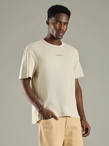 Image of Solid Relaxed Fit Cotton T-Shirt