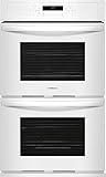 Frigidaire FFET2726TW 27 Inch 7.6 cu. ft. Total Capacity Electric Double Wall Oven with 2 Oven Racks, Sabbath Mode, in White