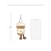 Jellycat Amuseables Coffee-To-Go Bag Charm, 4.5 inches - Food and Drink Plush Keychain - Great Gift Idea
