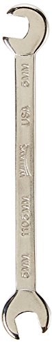 Williams JHW1105MM Metric Miniature 15° x 80° Double Head Open End Wrench, 5mm