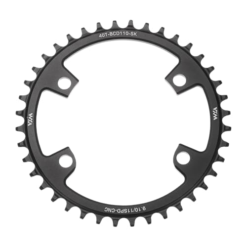 Image of sourcing map 110BCD Bike Chainring 40T 9/10/11 Speed 168mm Diameter Round Aluminum Narrow Wide Tooth Bike Chainwheel for MTB Road Bike, Black