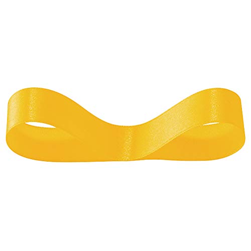 ヘッズ リボン 19㎜幅×20m巻 サンフラワー 1巻 サテン 片面 HEADS 1942R