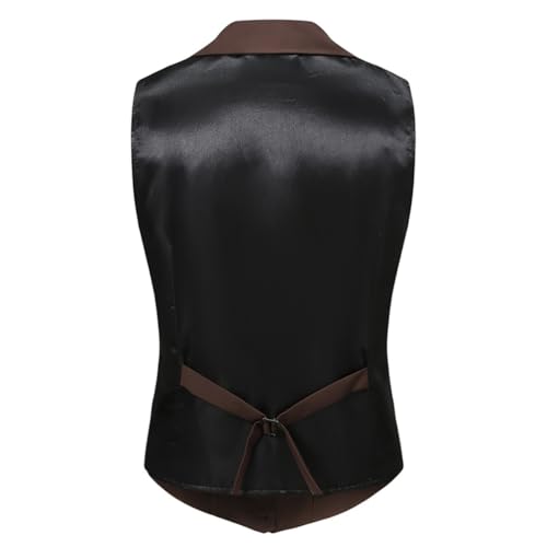 Formal Vest for Men, Slim Fit Business Suit Vest Dress Casual Waistcoat Vest for Wedding Tuxedo Party4