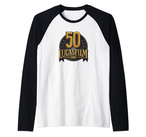 Lucasfilm Ltd 50th Anniversary Women s and Men s Raglan Baseball Tee