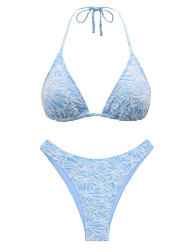 Image of Women's Bikini Sets Crochet Triangle Swimsuits 2 Piece Thong Bathing Suits