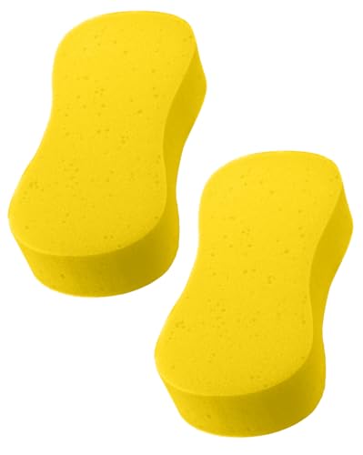 Mellbree Jumbo Sponge - 2Pcs, Perfect for Car, Window, Wheel and Motorbike Cleaning