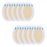 JIUZHI 10 Stück Blasenpflaster, Aktivgel-Pflaster Hydrokolloid Pflaster, Fersenkissen Blasenpflaster Gel Pflaster für Blasen an Den Füßen Mehr Wunde Schützen (37 * 55mm)
