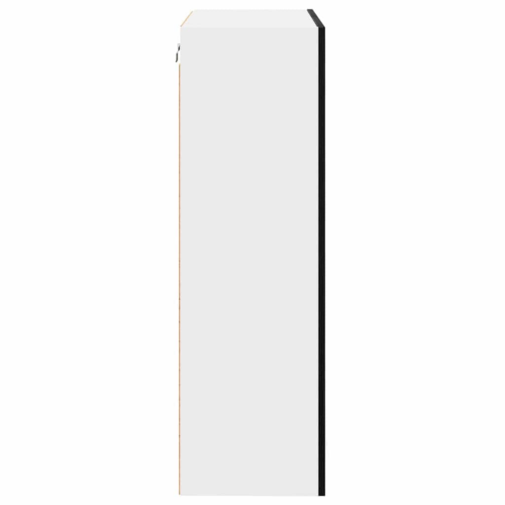 vidaXL Hängeschrank mit Speicher Schwarz Eichen-Optik 60 x 31 x 100 cm, Moderne Küchenschränke, rechteckig, viel Stauraum, langlebige Materialien, Coole Lösungen für Deine Wohnung