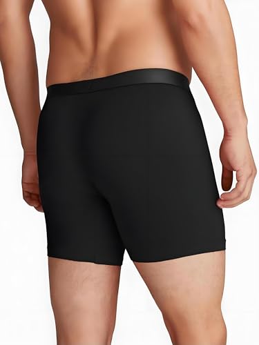 Mens Underwear with Ball Pouch Anti Chafing Underwear Men Sport Performance Long Leg Boxer Briefs4
