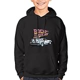 [ロニコン] パーカー 子供 バックトゥザフューチャー プルオーバー トレーナー スウェットシャツ トップス コート 中学生 高校生 春服 秋服 XL