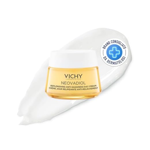 Vichy Crema Viso Giorno Relipidante, Adatta al Post-Menopausa, Anti-Rilassamento, Effetto Rassodante, Formula con Proxylane, Niacinamide e Acido Ialuronico, Neovadiol Post-Menopausa, 50ml