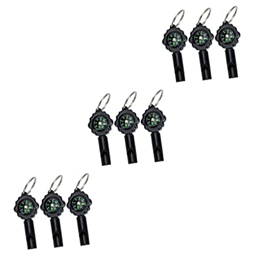 Homoyoyo Emergency Whistle Keychain with Compass - Survival Whistle Set for Camping - Hiking & Outdoor