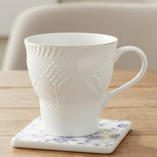 Image of Clay Craft Fine Ceramic Tea Cups Set of 6| 120 Ml Designer Cups with Elegant Texture & Gold Rim | Ideal for Tea Serving| Home| Guests & Gifting