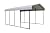 Arrow Carports Galvanized Steel Carport, Full-Size Metal Carport Kit, 12' x 20' x 9', Eggshell