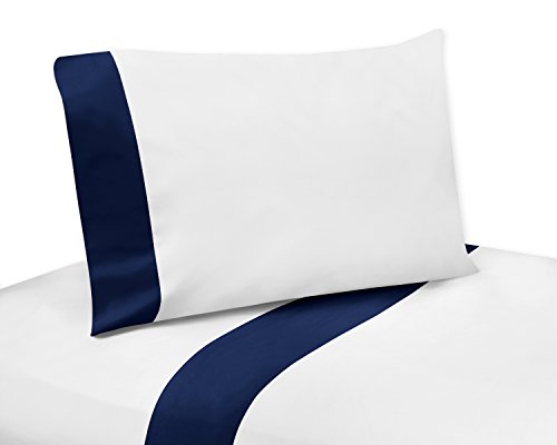 Image of Sweet Jojo Designs Navy Blue, Mint and Grey Woodsy Deer Boys Toddler Bedding 5 Piece Comforter Sheet Set