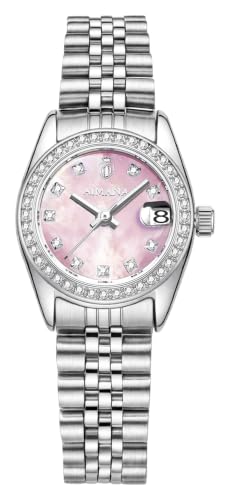 Gosasa Classic Silver Watches for Women Luxury Quartz Dress Watch