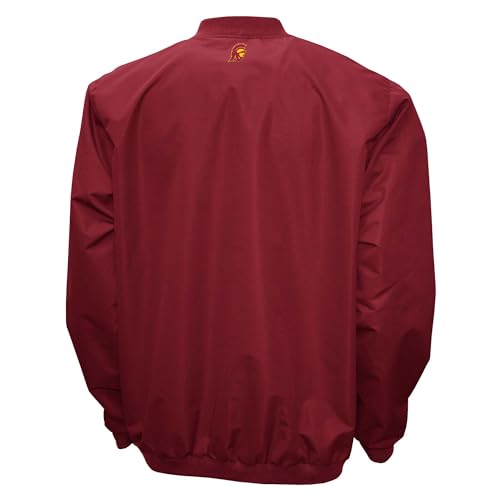 2Bhip NCAA USC Trojans Adult Lightweight V-Neck Windbreaker Wind Shirt Pullover Jacket For Men2