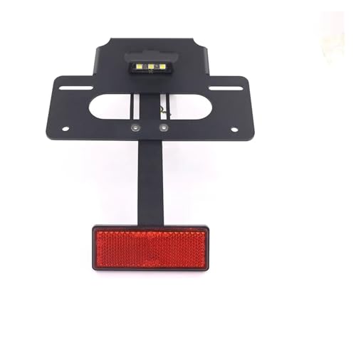 Support de plaque Kawasaki Versys 650 1000 cadre alu noir avec réflecteur