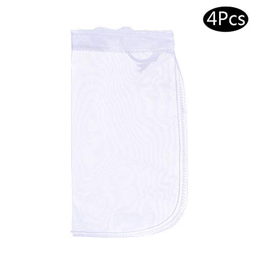 Image of ALEGI 4 Pcs Premium Nylon Fine Mesh Aquarium Filter Bags, 180 Micron, 8 inchx 4 inch (Pack of 2)