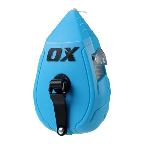 OX Contractor 30m Schlagschnur ABS-Gehäuse mit Extra-Fettdrucklinie Nylonverstärkt & Transparenter Sichtfenster