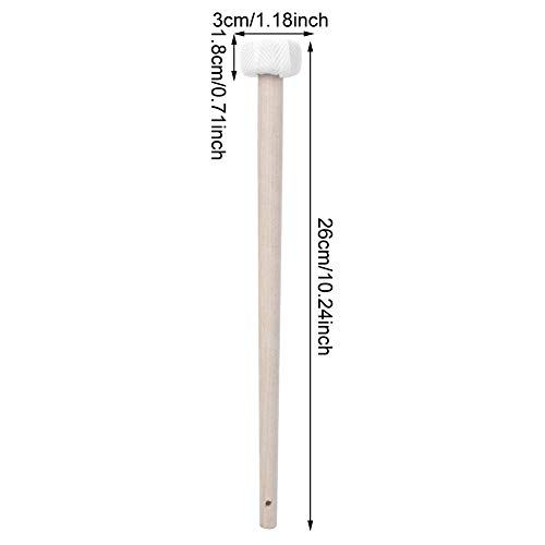 Gonghamer, 2 STUKS Esdoornhout Kleine Gonghamer Gong Mallet Percussie Muziekinstrument Accessoire - Image 3
