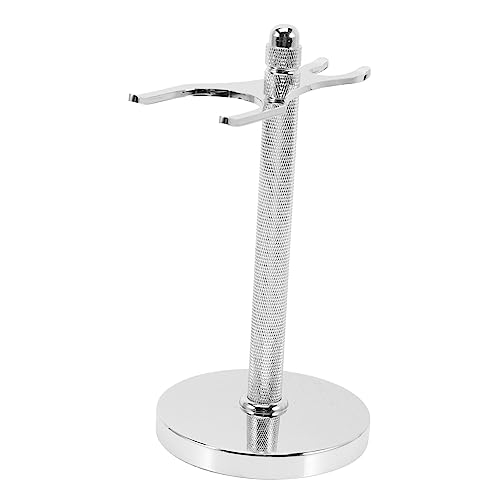 FRCOLOR Mens Shaving Holder Base Brush and Razor Holder Metal Barber Organizer