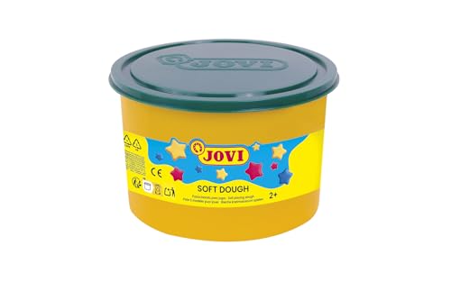 Jovi - Pâte à jouer souple, Soft Dough BLANDIVER, Pot 460g, Couleur Vert, Idéal pour s'initier au monde du modelage (46004)