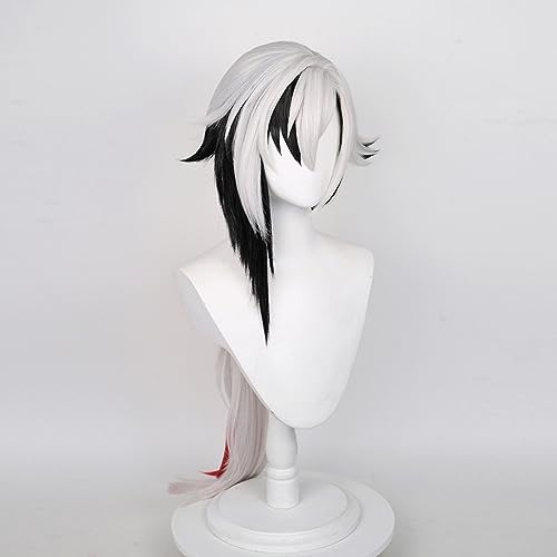 Anime Cosplay Wig, Genshin Impact Wig, with two Wig Caps, for Halloween Party & etc. (Arlecchino) - Image 4