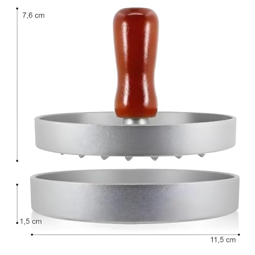 Forma Antiaderente para Hambúrguer Molde de Hambúrguer Caseiro Artesanal Cozinha Gourmet Qualidade P